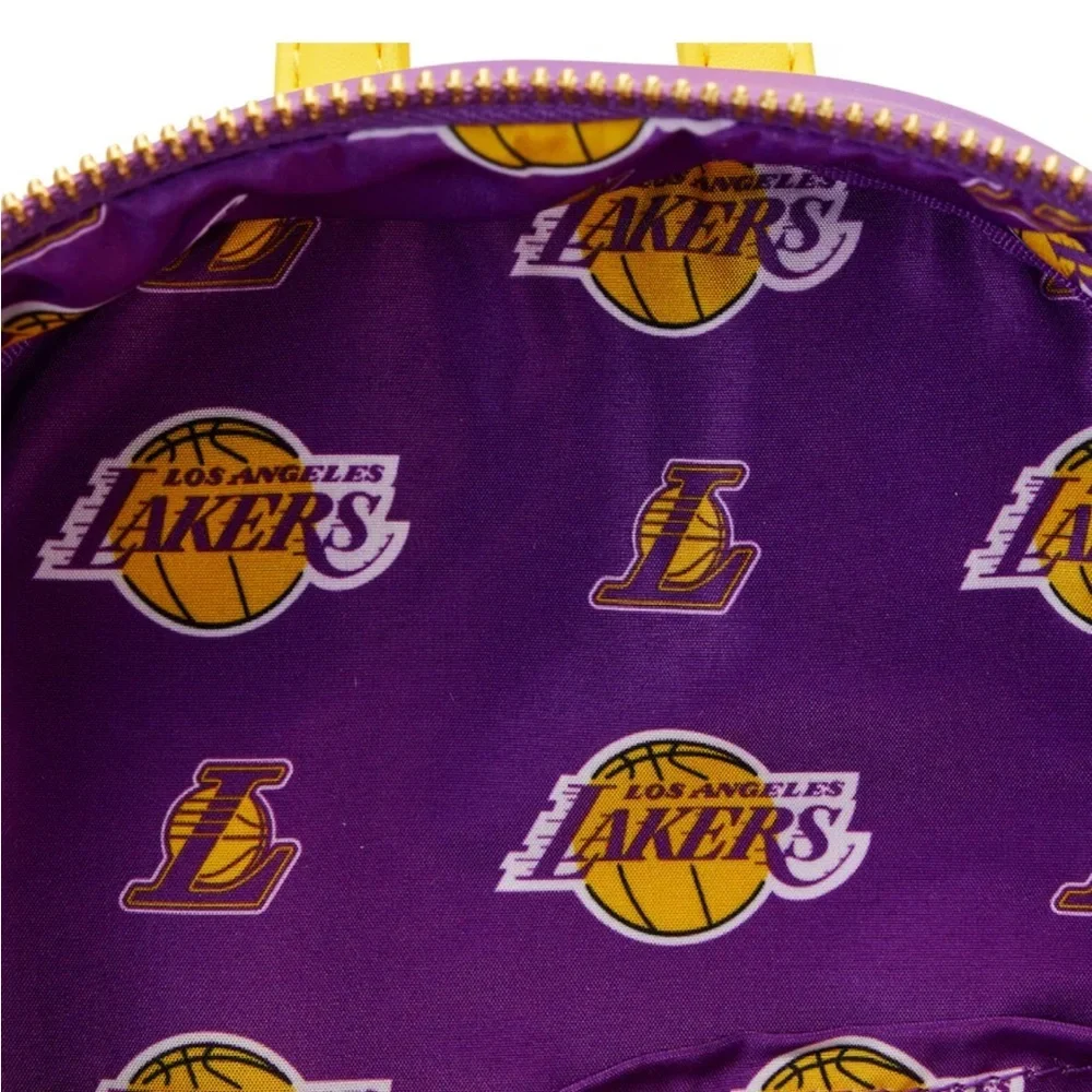 Loungefly Los Angeles Lakers patches mini backpack